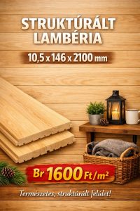 10,5 x 146 x 2100 mm Br. 1600 Ft/m2